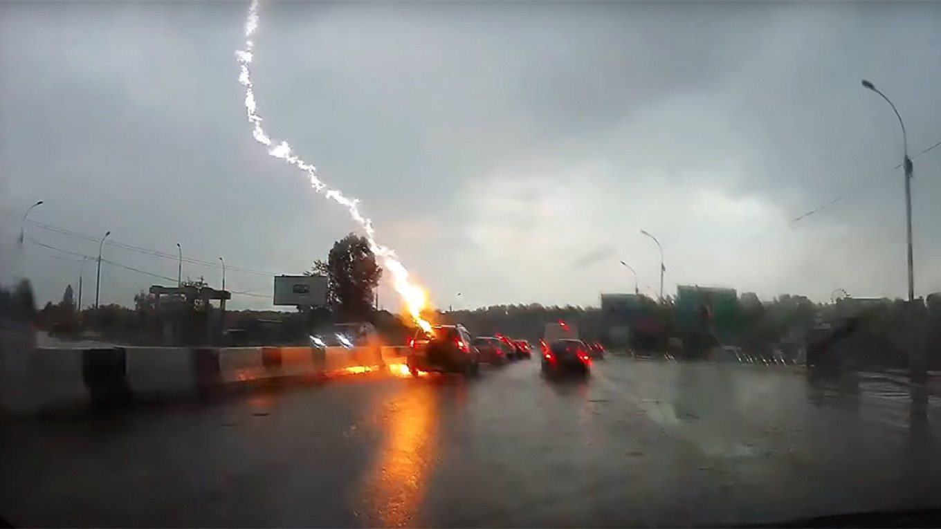 Russian Woman Survives After Shocking Double Lightning ...