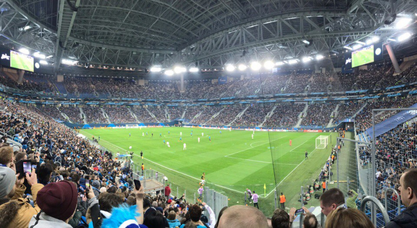 
					Gazprom Arena					 					FC Zenit Stadium (Gazprom Arena) / Vkontakte				