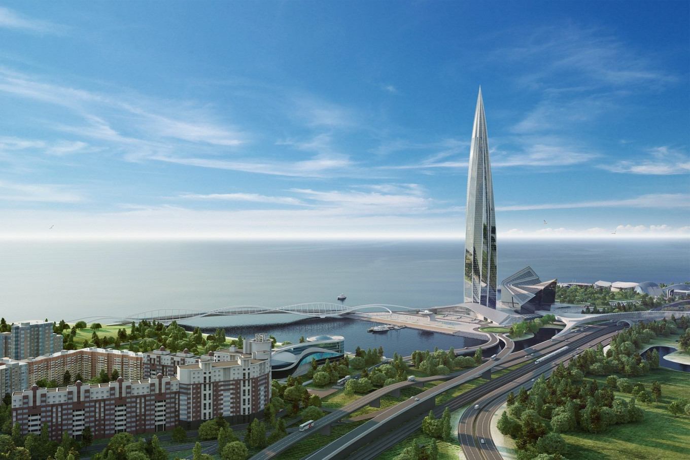 
					A new public space will be set up around St. Petersburg's first skyscraper.					 					Lakhta Center Press Office				