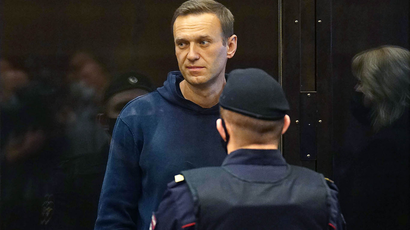 
					Navalny in a court appearance days after his return to Russia. He was sentenced to 2.5 years in a penal colony on charges slammed by his supporters, human rights defenders and the European Court of Human Rights (ECHR).					 					Moscow Court Press Service / TASS				