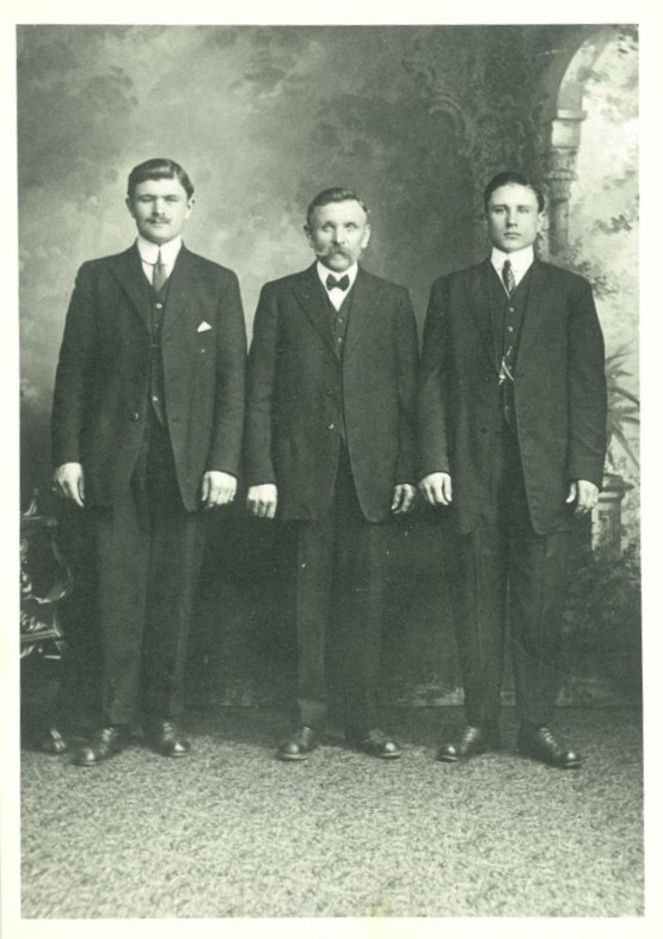 
					Mikhail, Kiprian and Viktor Trehubenko					 									