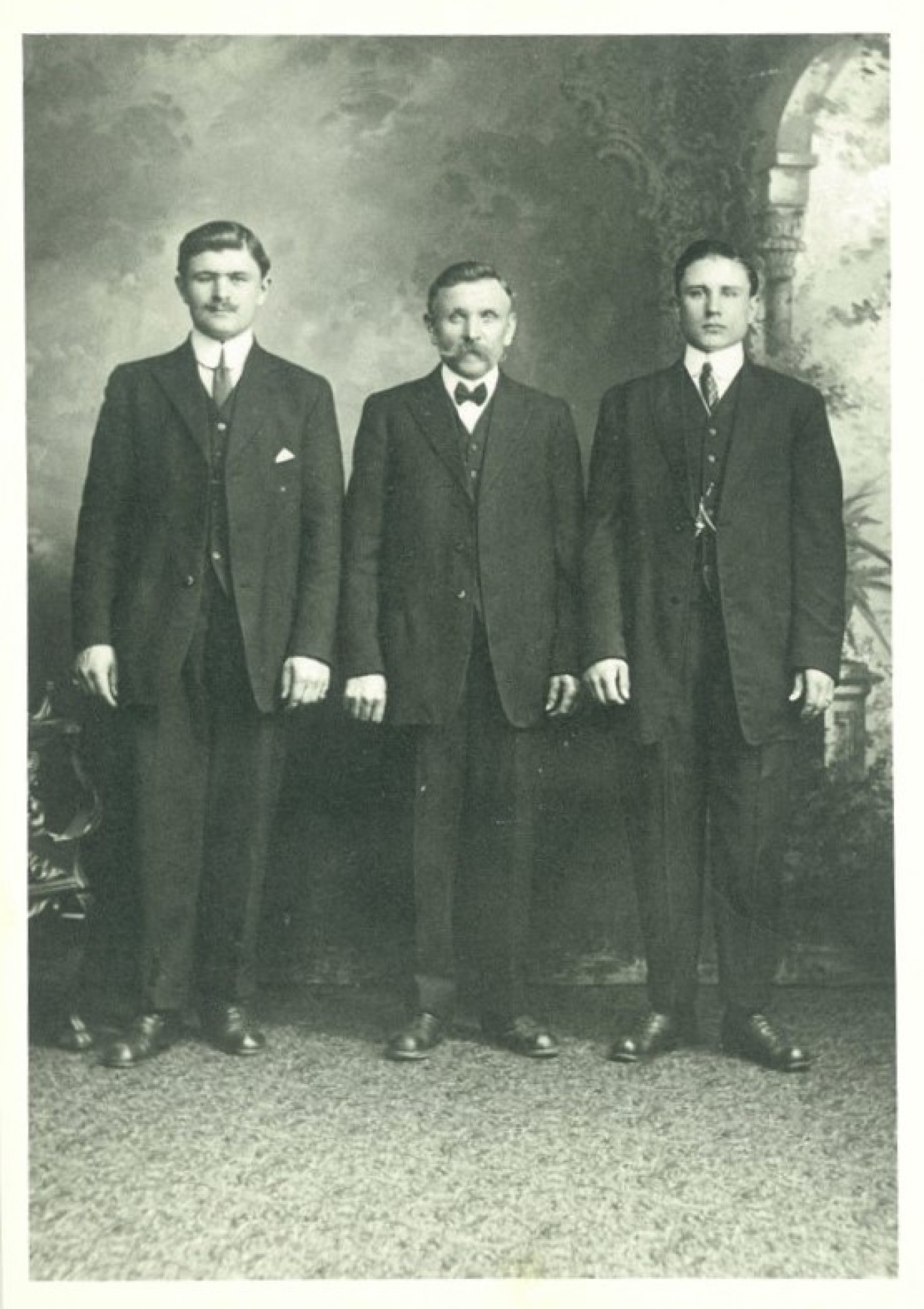 Mikhail, Kiprian and Viktor Trehubenko