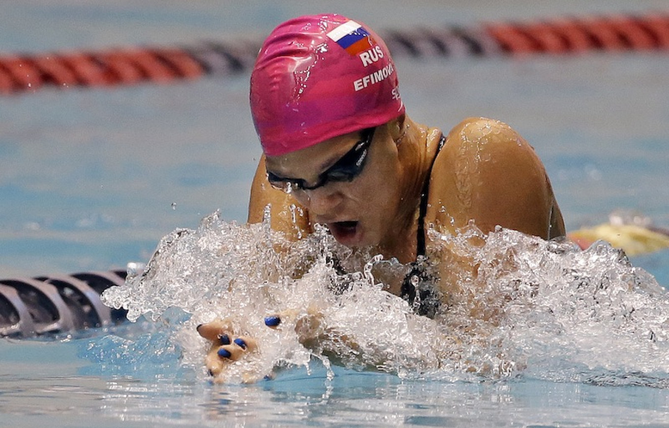 
					Seven Russian swimmers have been suspended by the international federation. Breaststroke specialist Yulia Yefimova has vowed to appeal the ban. 					 					Elaine Thompson / AP				