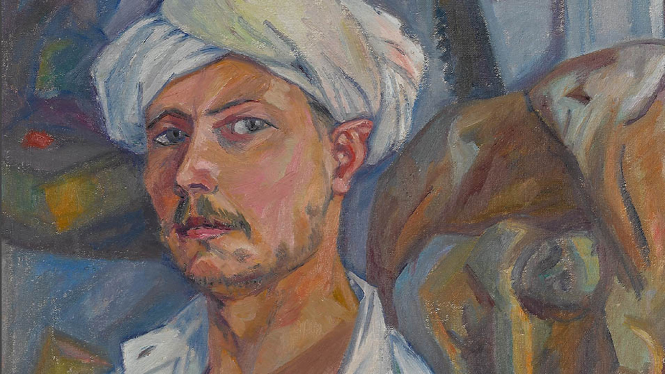 
					"Self-Portrait in a Turban" (circa 1907) by Mikhail Larionov 					 					Courtesy of the Tretyakov Gallery				