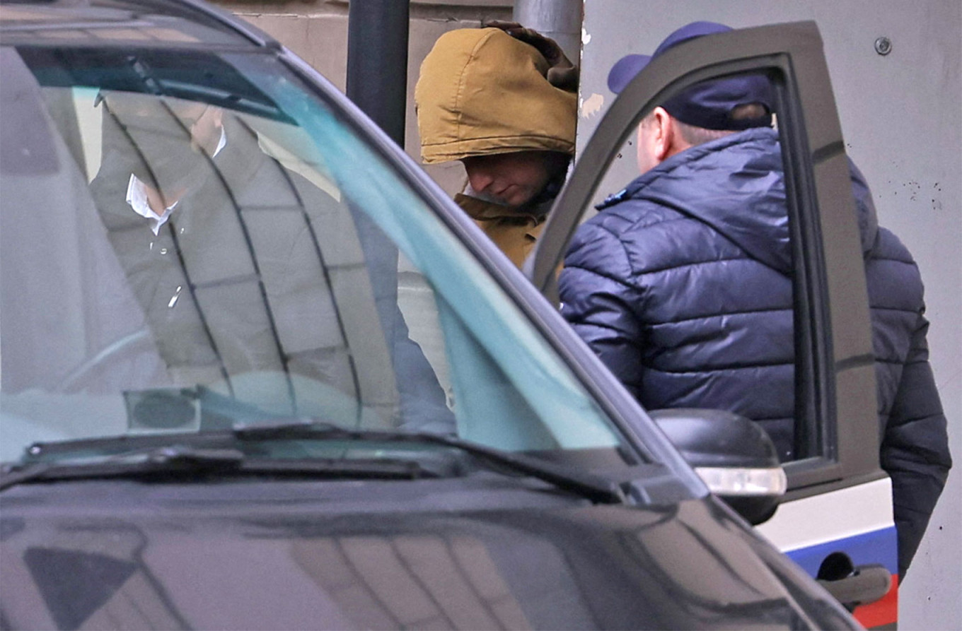 
					Gershkovich leaves a court building in Moscow.					 					Evgenia Novozhenina / Reuters				