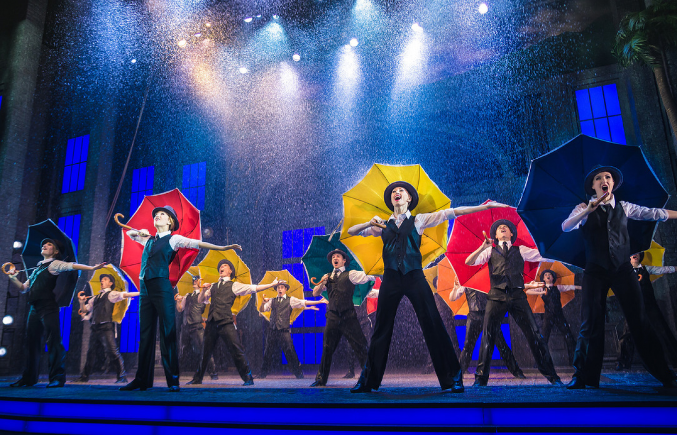 
					"Singing in the Rain," a Stage Entertainment Production which was staged last year at Moscow's Rossiya Theater.					 					Stage Entertainment				