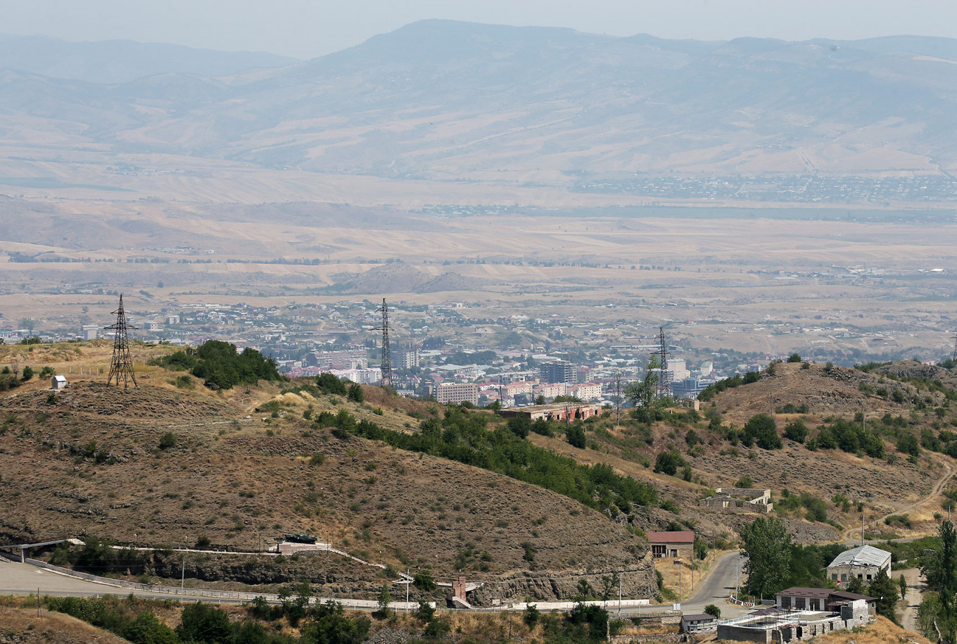 
					A view of the city of Stepanakert. Large-scale construction and restoration of infrastructure facilities are underway at the territories of Nagorno-Karabakh that passed over to Azerbaijan. 					 					Gavriil Grigorov / TASS				