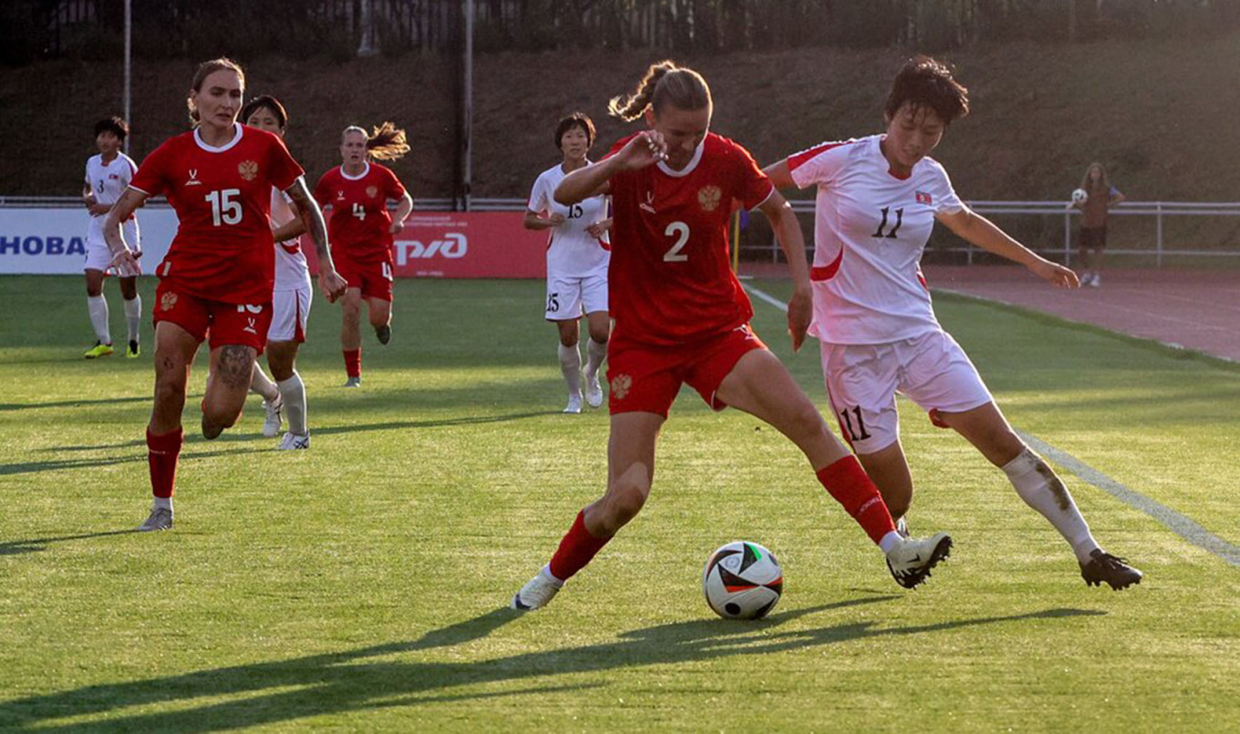 
					A friendly soccer match between the women's national teams of Russia and the DPRK in Moscow.					 					Yaroslav Chingaev / Moskva News Agency   				