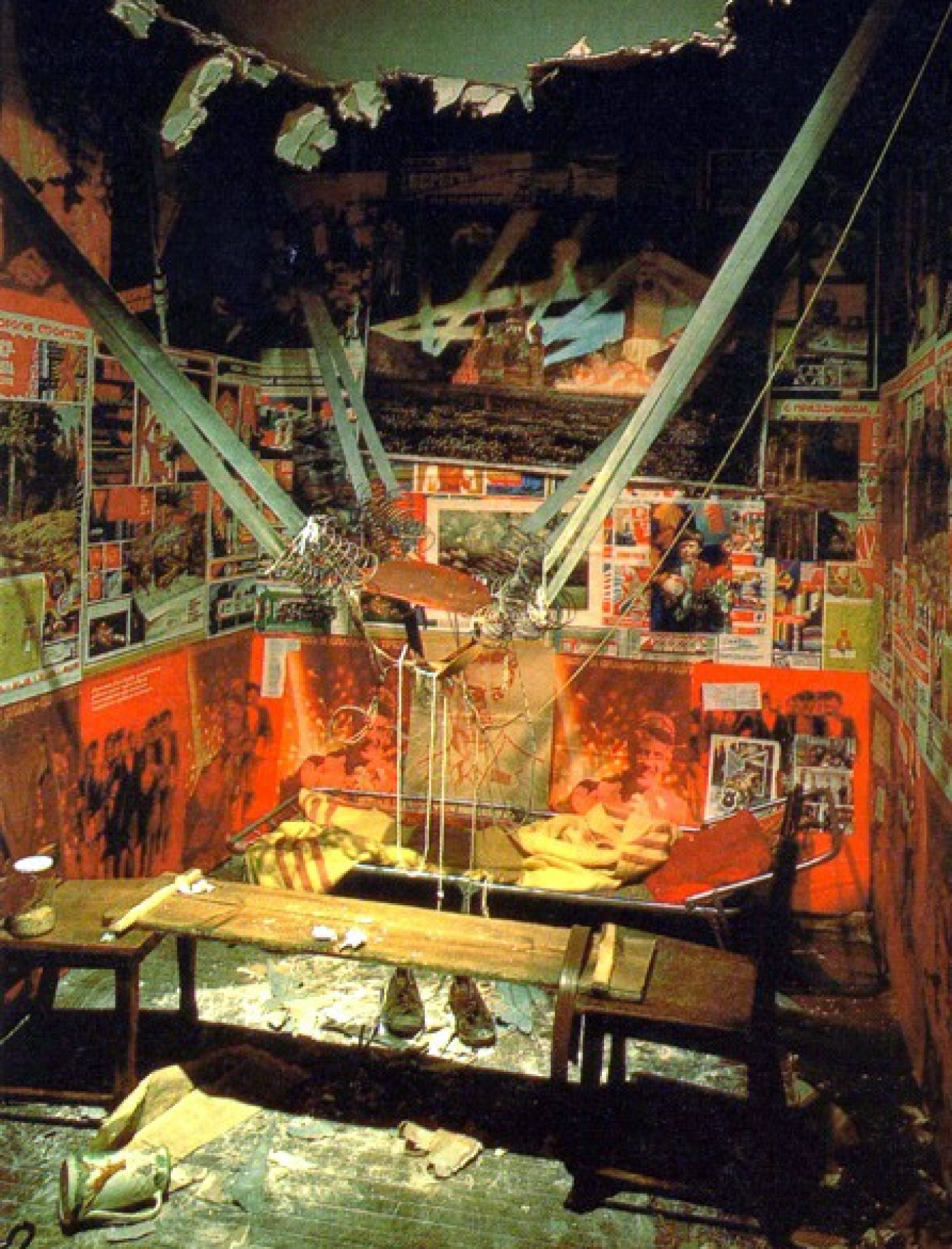 
					“The Man Who Flew Into Space From His Apartment” 					 					Courtesy of Ilya and Emilia Kabakov				