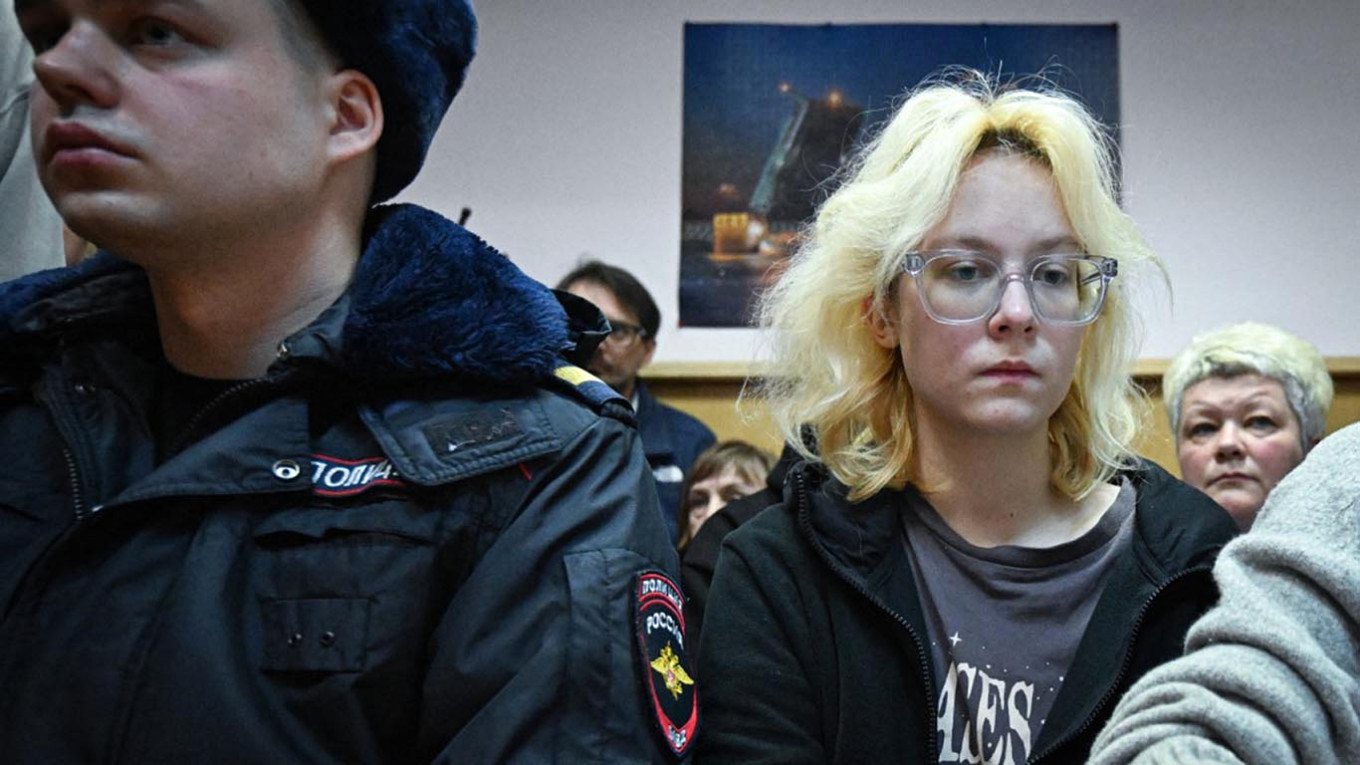 
					Naoko (Diana Loginova), the vocalist of the band Stoptime.					 					Olga Maltseva / AFP				