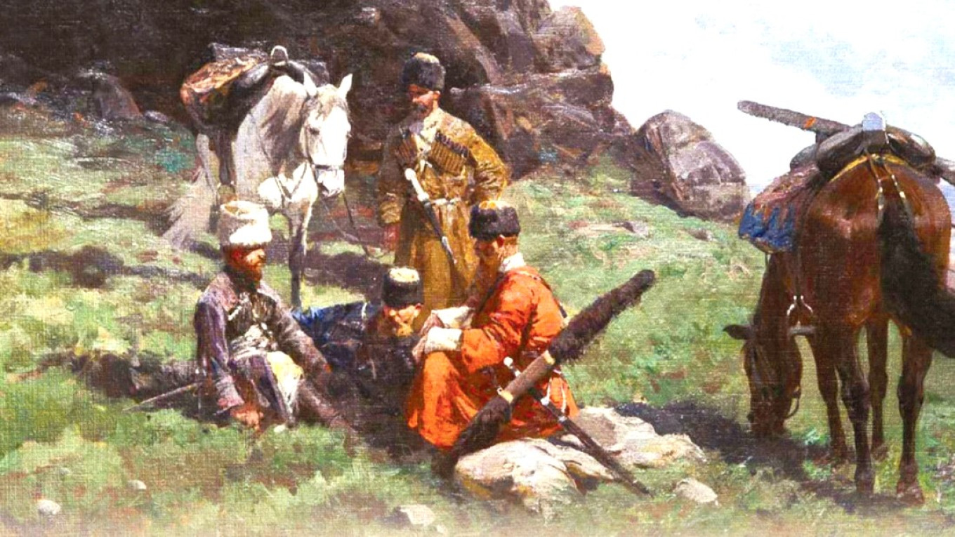 
					 “Cossacks at a Rest Stop” (1890s) by François Alexis Roubaud.					 					Wikimedia Commons				