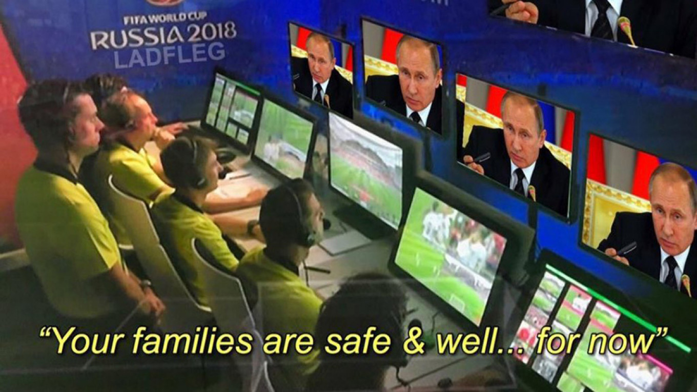 
					Putin is at the center of hundreds of World Cup conspiracy theories and online memes.					 					DarthPutinKGB / Twitter				