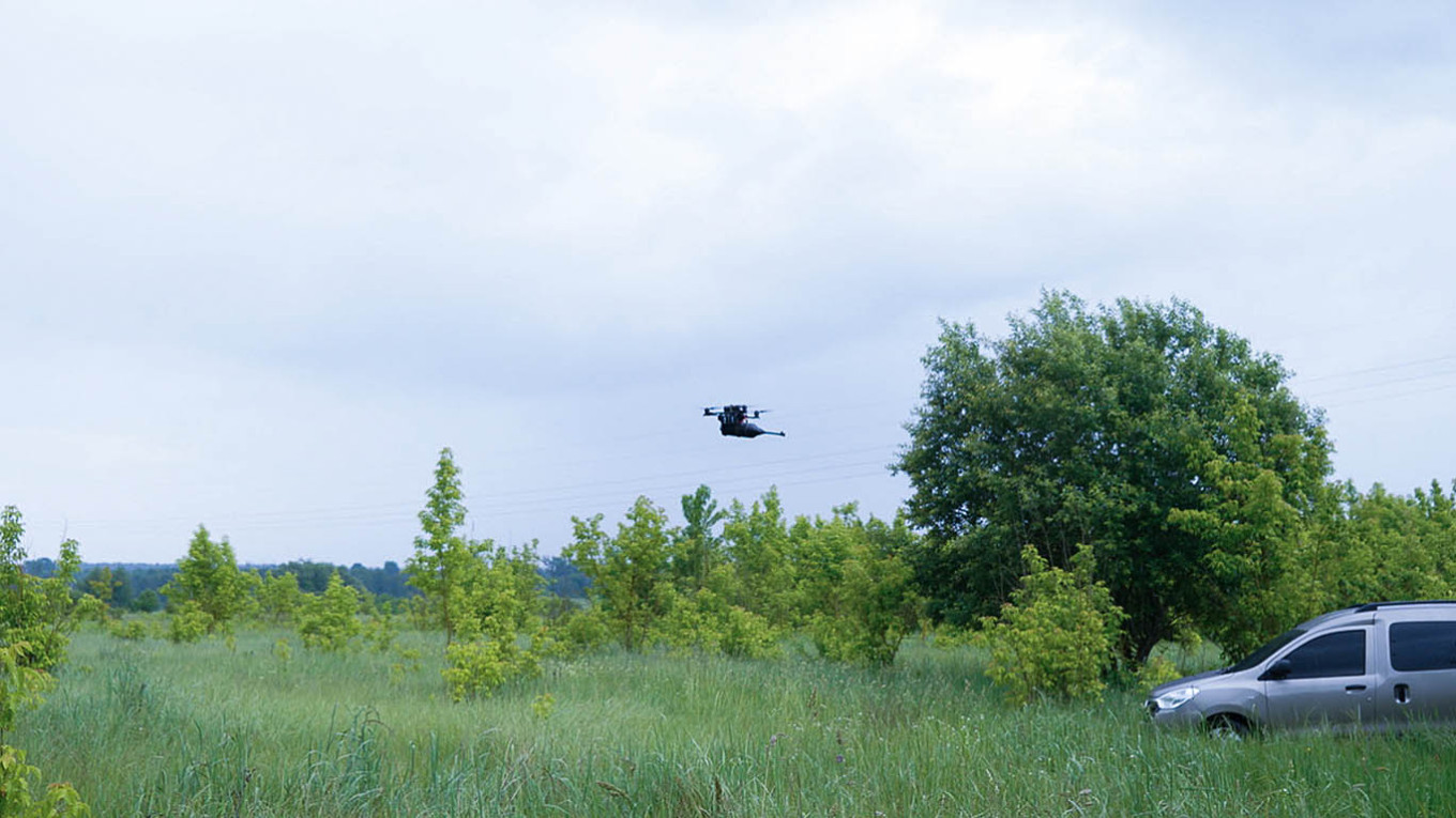 The test flight of the new fiber-optic drone. Joseph Roche