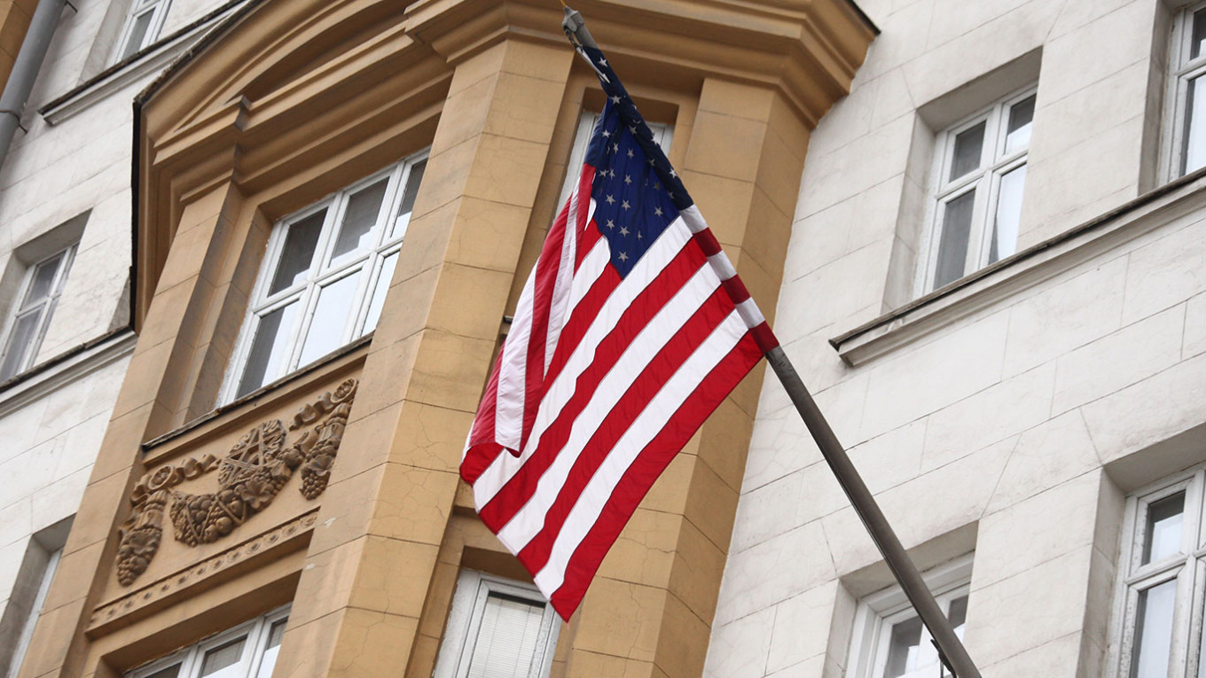 
					The U.S. Embassy in Moscow.					 					Sergei Vedyashkin / Moskva News Agency				