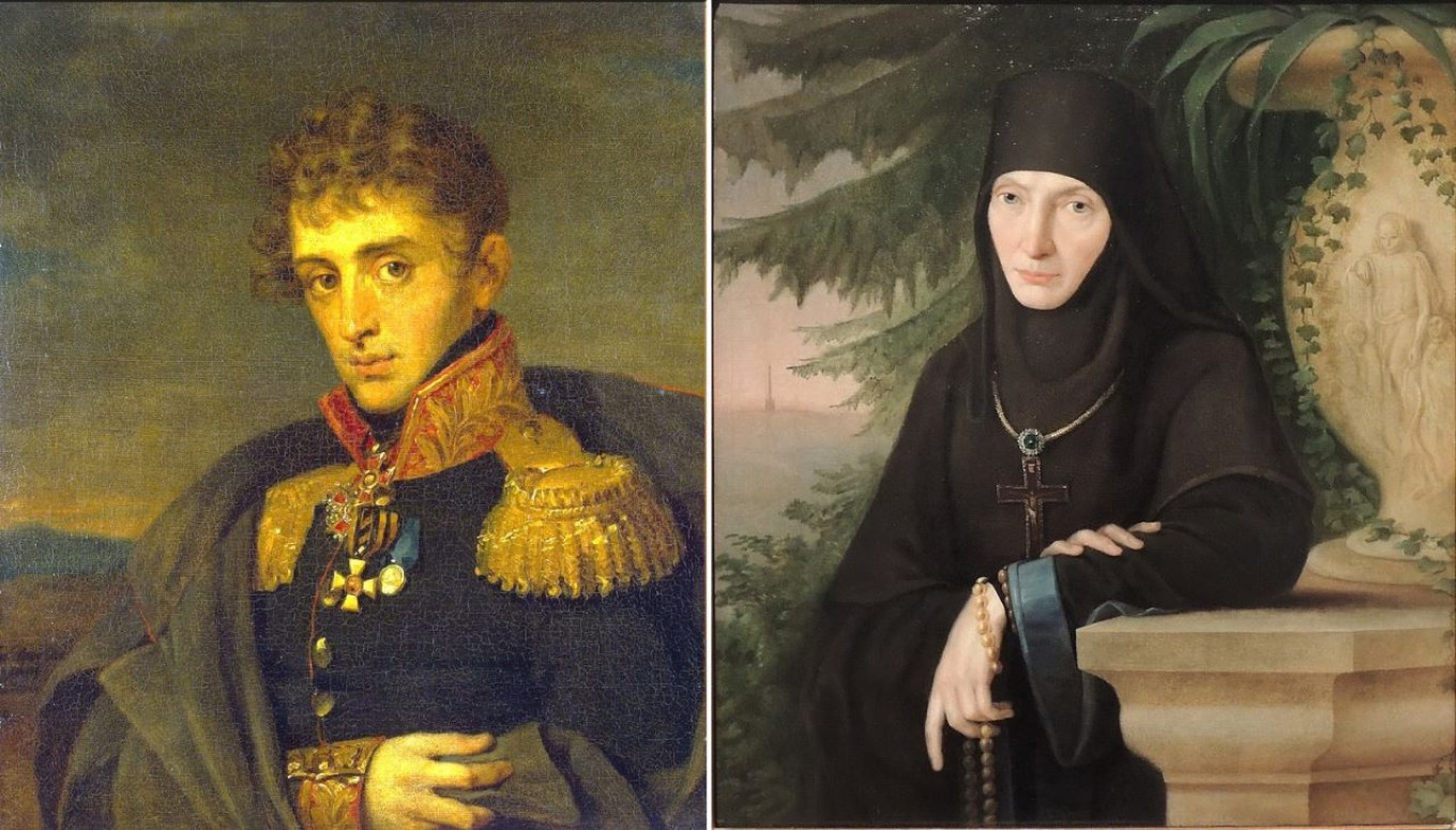 
					Portrait of Alexander Tuchkov by George Dawe; portrait of Margarita Tuchkova (unknown artist)					 					WikiCommons				