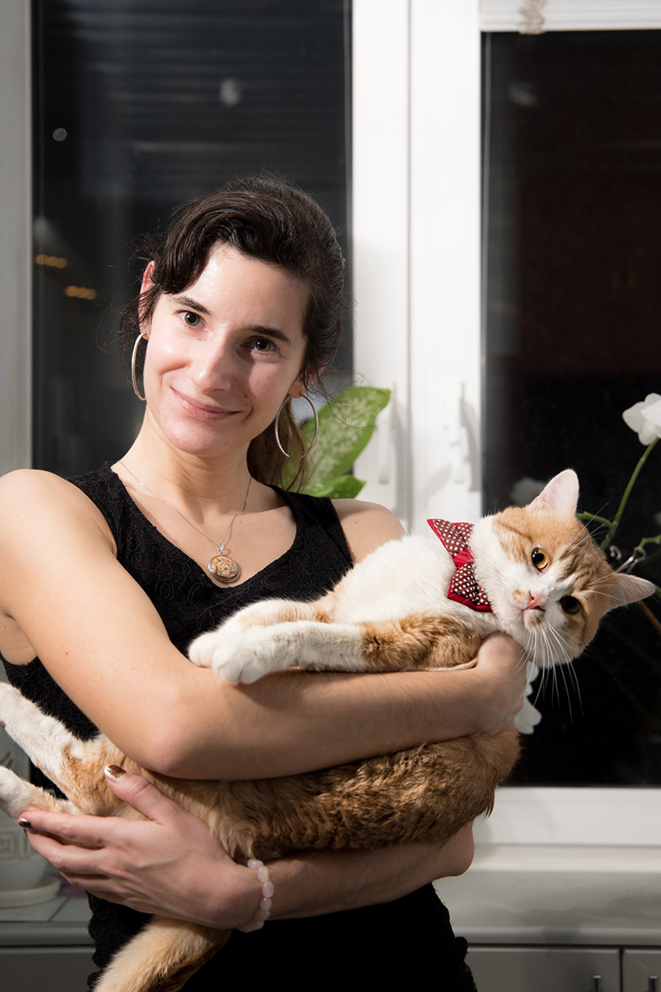 
					Galina Shlyakhova and Tikhon the cat.					 					Social Veterinary Center				