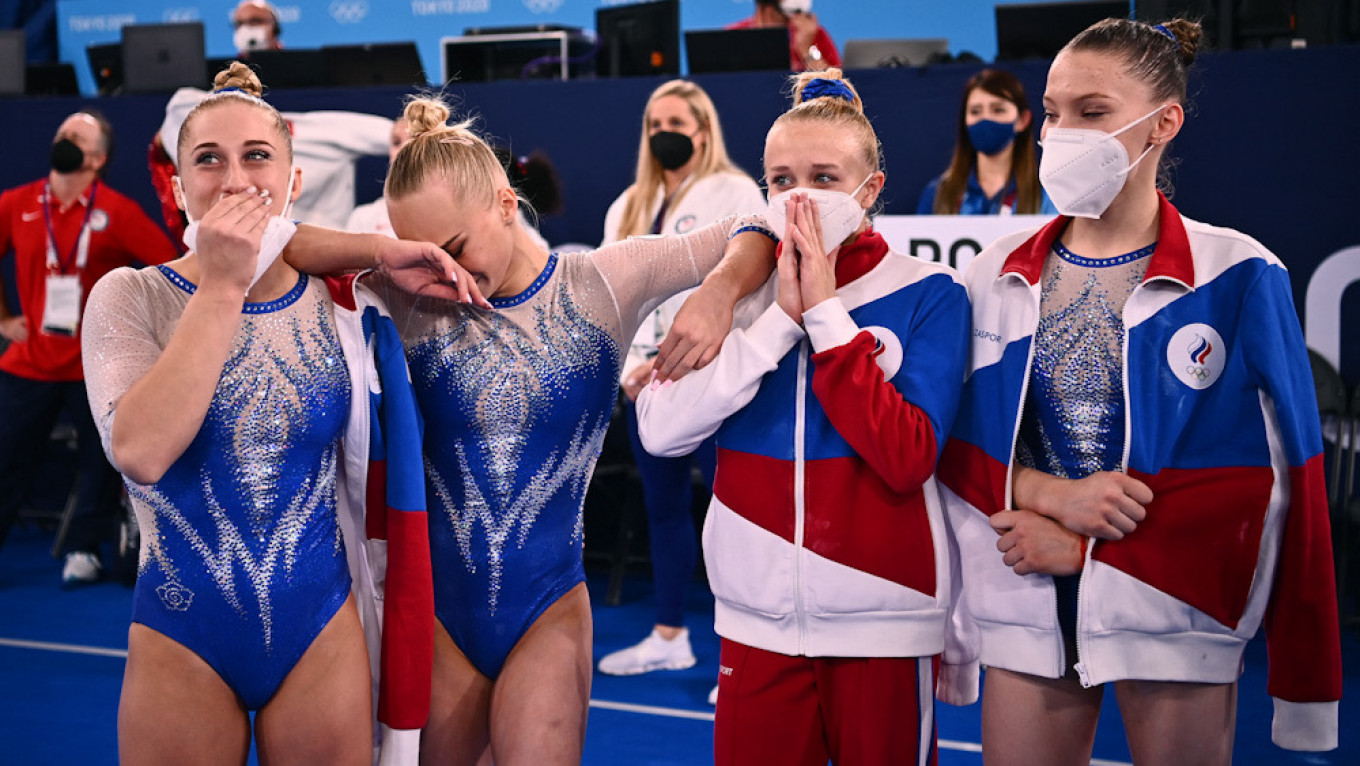 Russian Women Win Olympics Gymnastics Team Final After Biles Exit The 