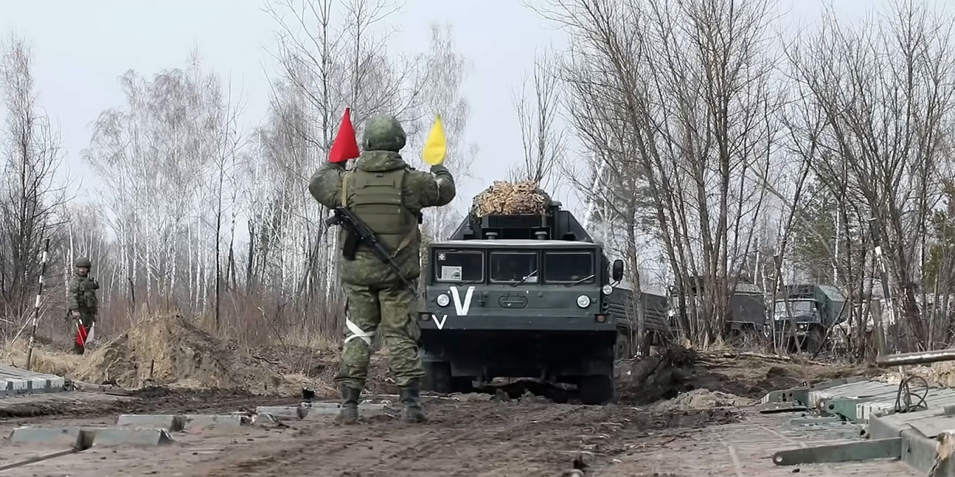 
					Russian military equipment in Ukraine.					 					Russia's Defense Ministry				