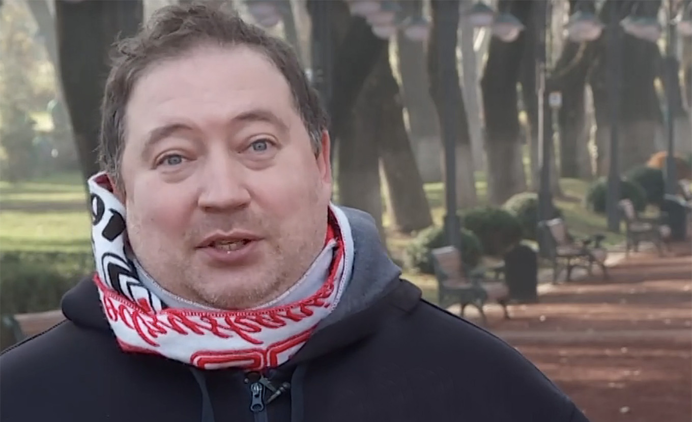 
					Actor Yegor Rybakov.					 					Video grab / currenttime.tv				