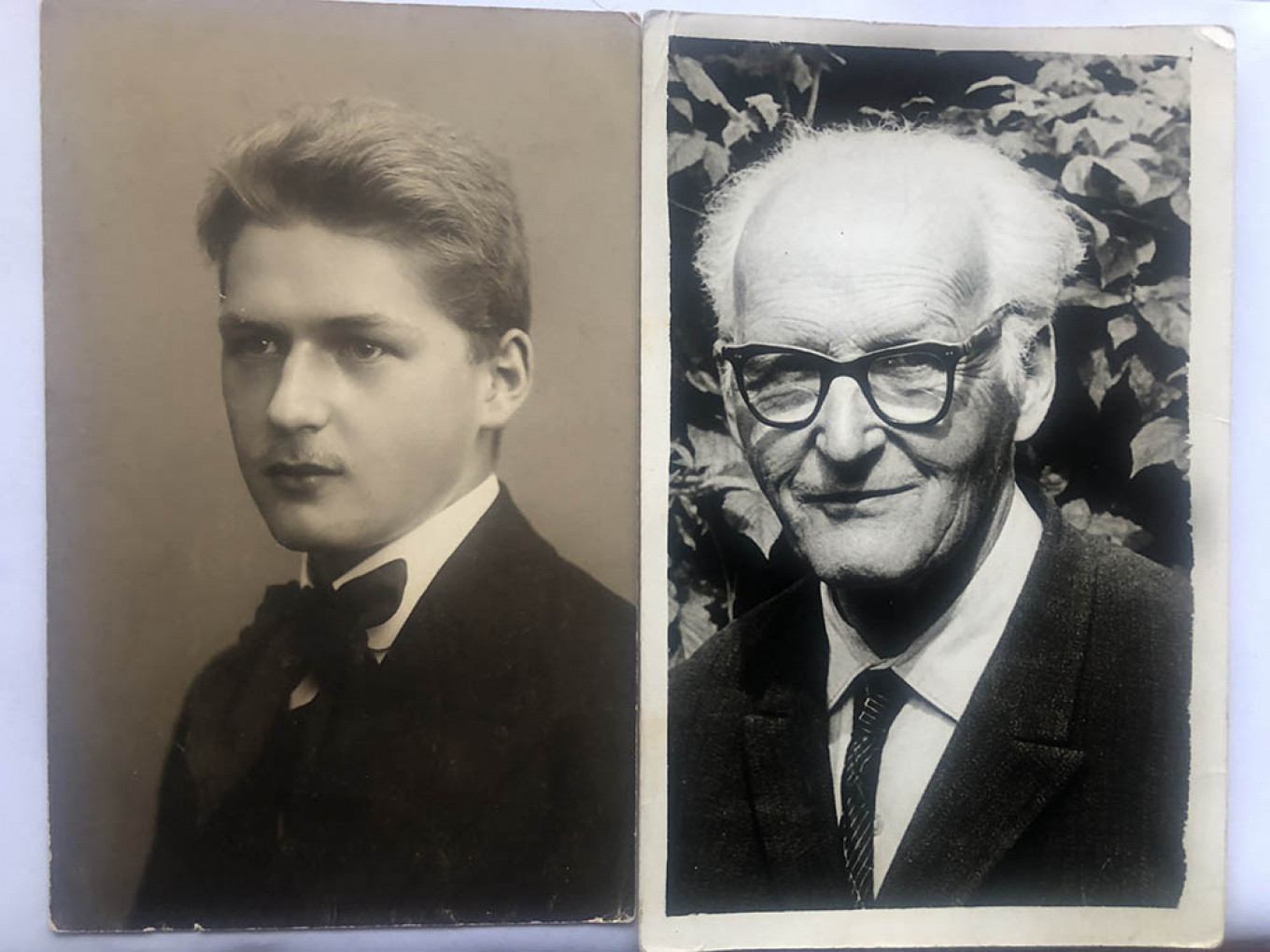 
					Friedrich Bauermeister in  1913 and the late 1970s.					 					Family archives				