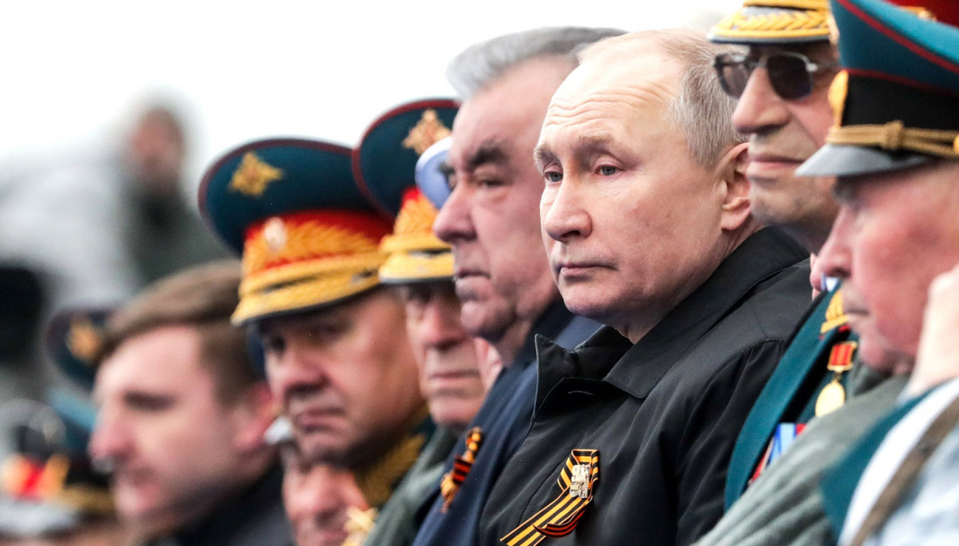 
					Russian President Vladimir Putin attends a parade on Red Square on 9 May 2021.					 					kremlin.ru				