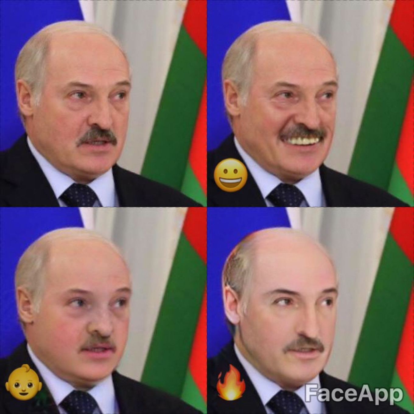 
					He's not Russian, but let's take a moment to peek at Alexander Lukashenko, the dictator of Belarus: smiling, young, and “hot.”					 					Kremlin Press Service				