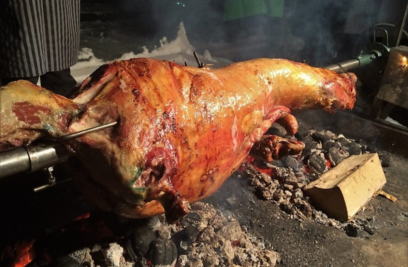 
					Roast lamb was always served at weddings.					 					Courtesy of authors				