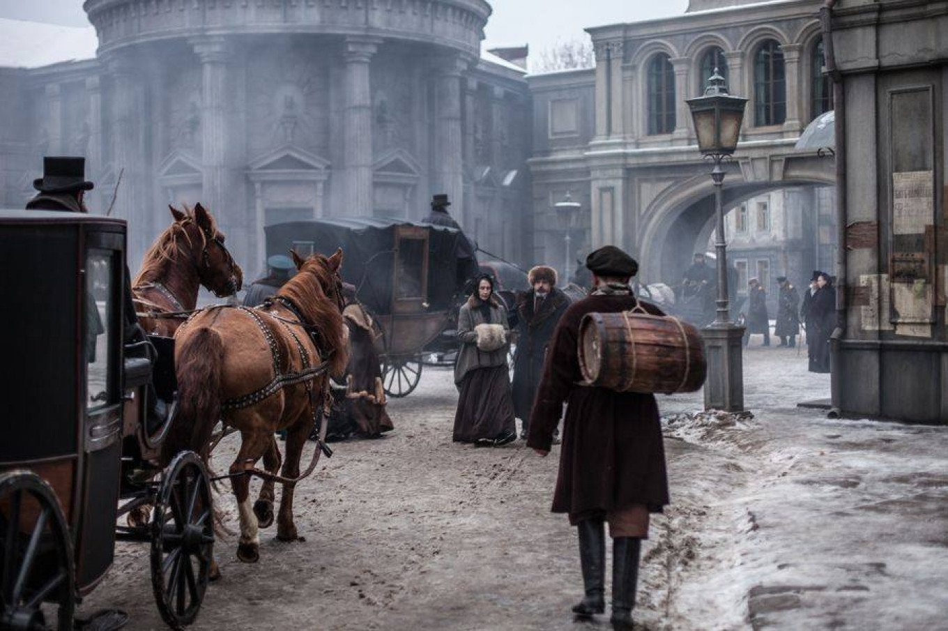 
					Scenes from the new version of ‘Anna Karenina’ by Karen Shakhnazarov were shot on Mosfilm’s sets. 					 					MOSFILM				