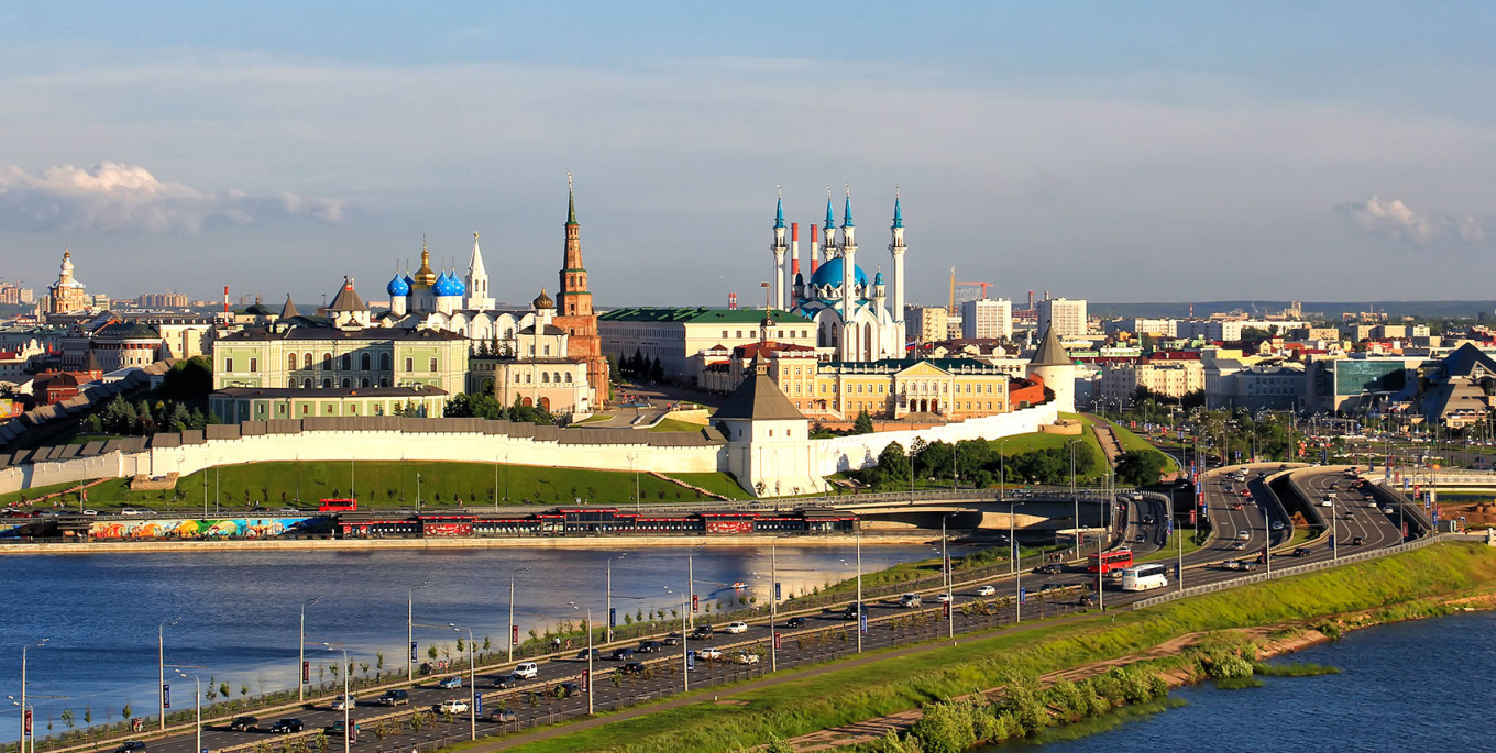 Кремль в Казани, Татарстан.  Оксанетта (CC BY-SA 4.0)