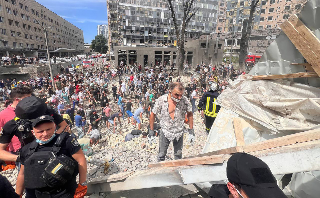 In Photos: Okhmatdyt Children&s Hospital After Russian Strike