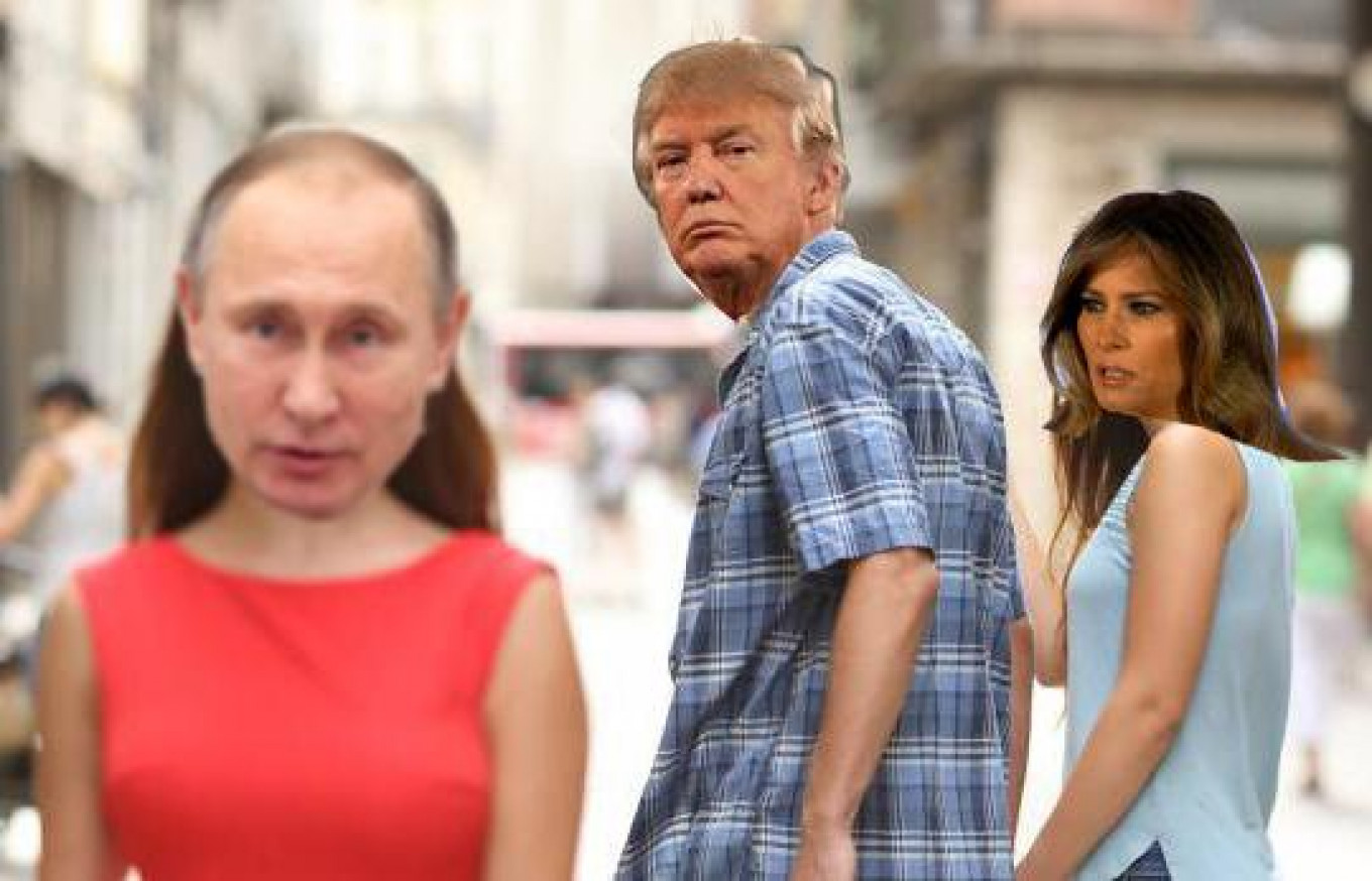 VLADIMIR PUTIN President of America T-Shirt Satire Russia Russian Donald Trump
