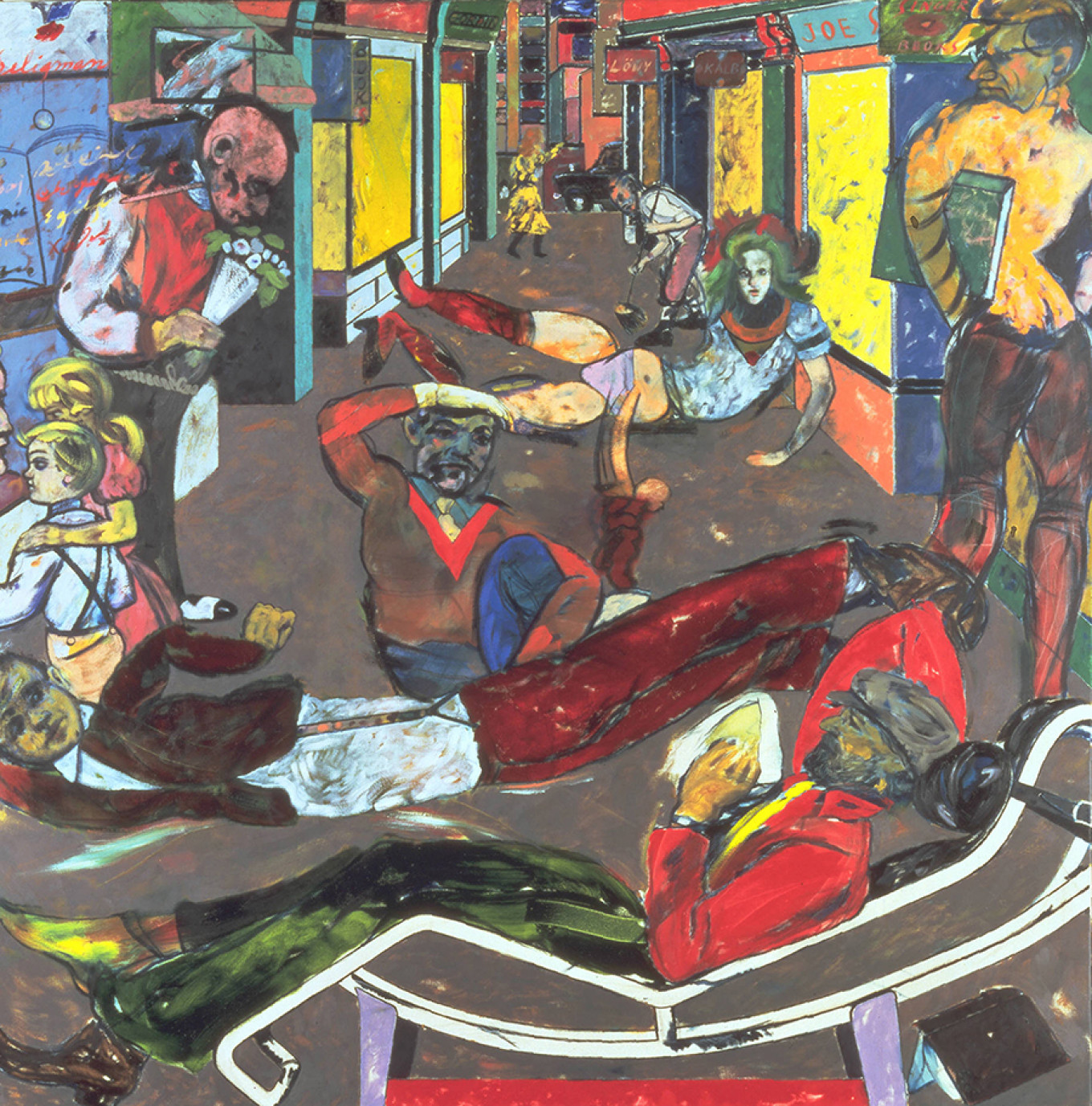 
					"Cecil Court, London W.C.2. (The Refugees)," R.B. Kitaj					 					© Tate © R.B. Kitaj Estate / Courtesy Marlborough Fine Art				