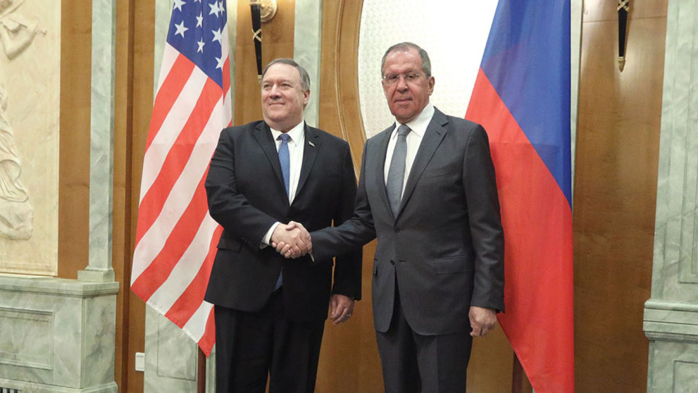 
					Mike Pompeo and Serei Lavrov					 					Russian Foreign Ministry				