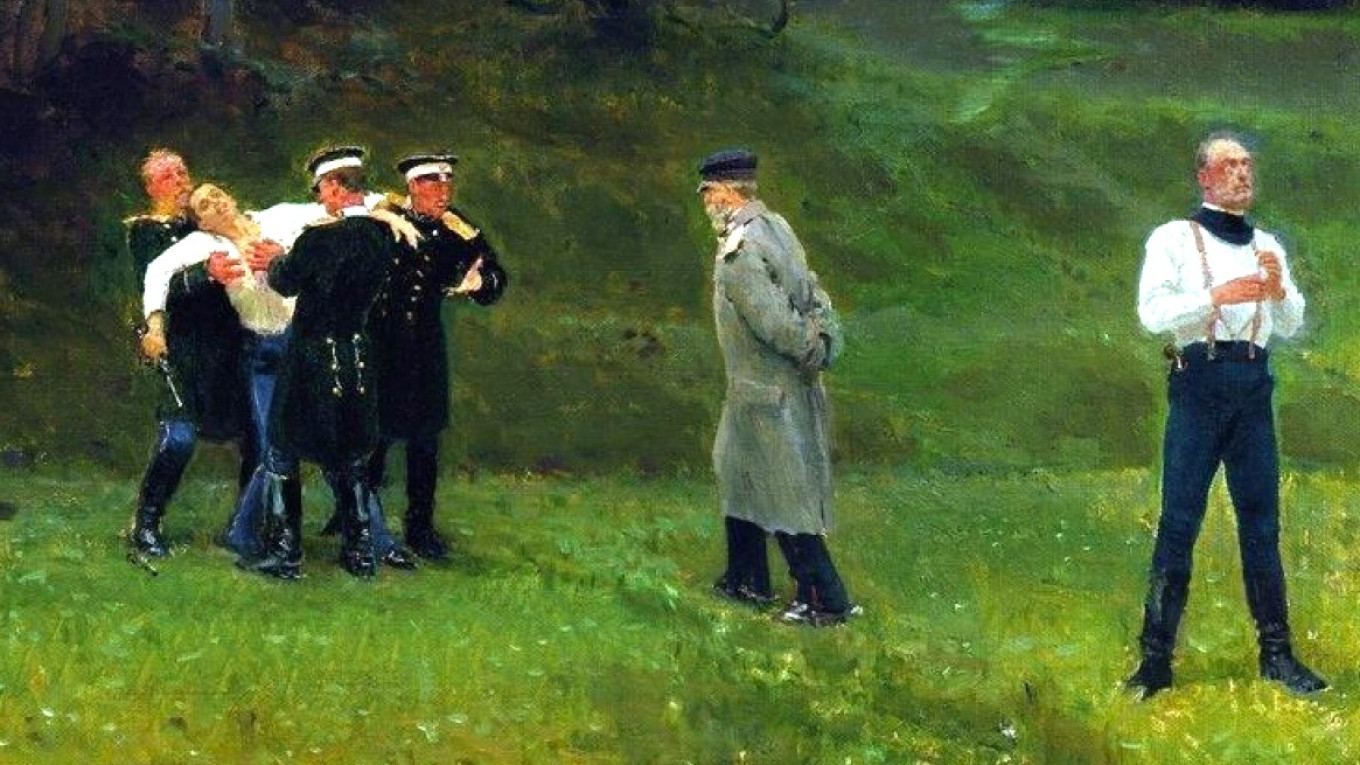 
					"Duel" by  Ilya Repin, 1897 (fragment)					 					Wiki Commons				