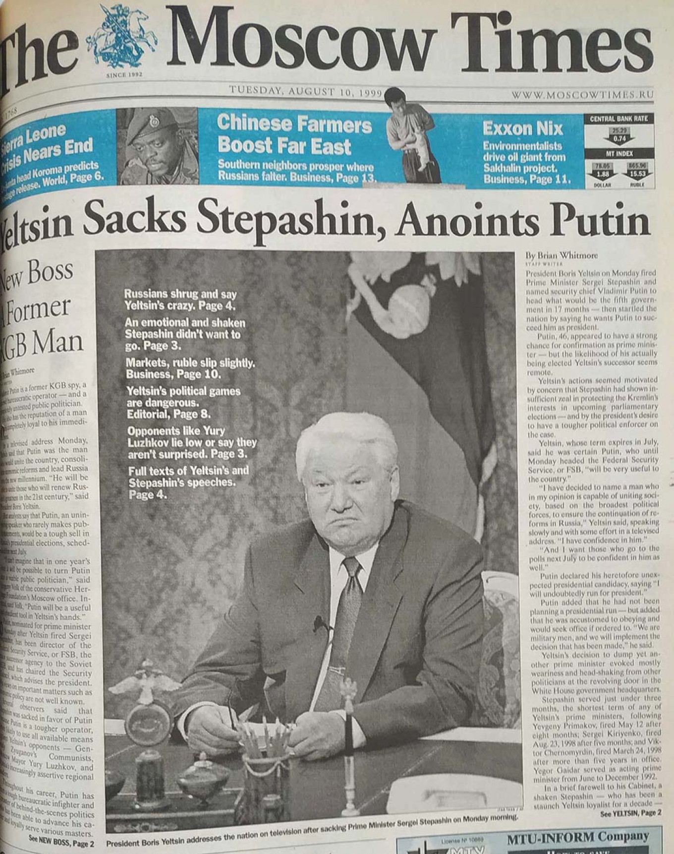 He moscow times. The Moscow times. The Moscow times newspaper. Who is Putin. The Moscow times 1999 год.