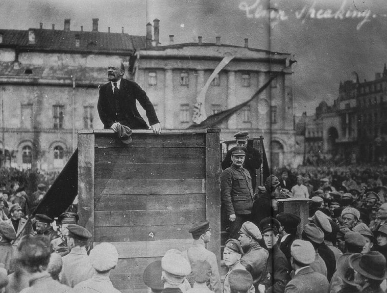 
					Lenin shortly after his arrival in Petrograd					 					Wikicommons				