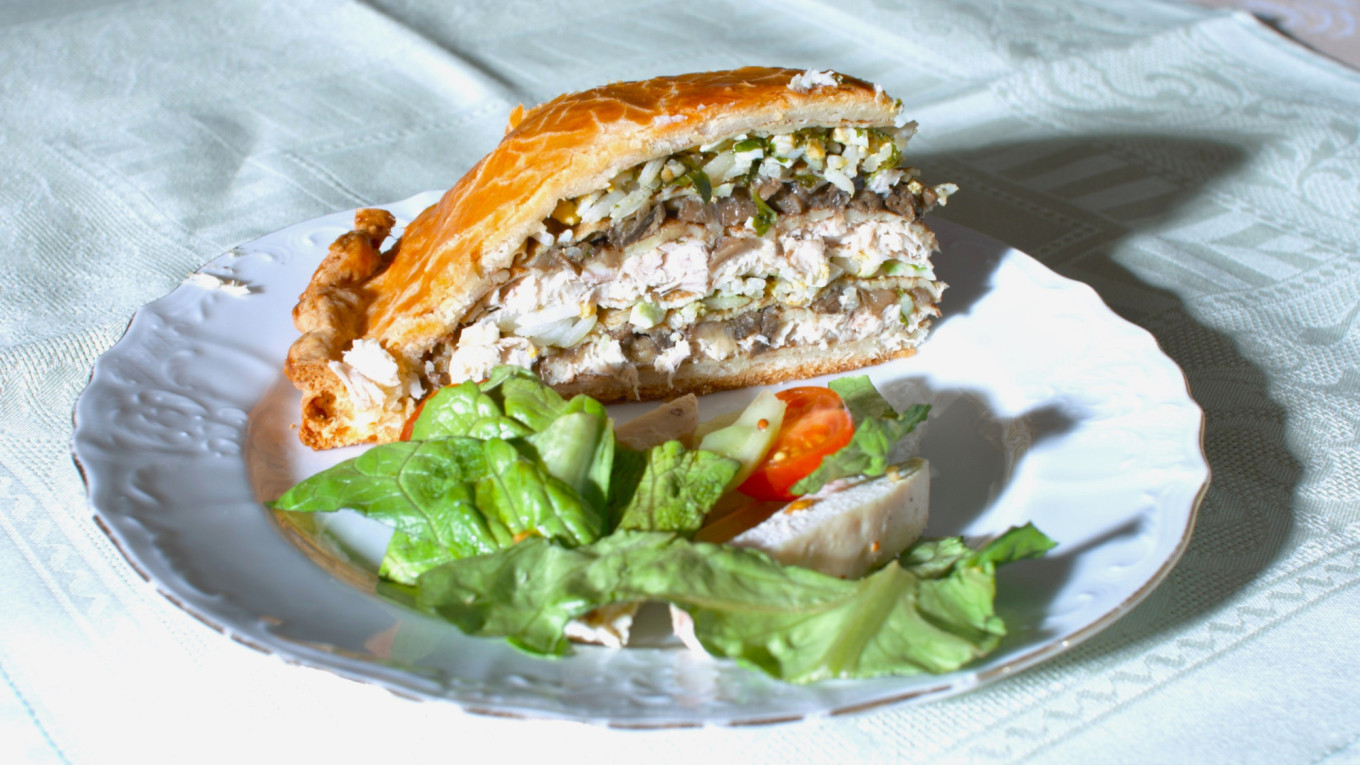 Kurnik, Russian Chicken Pot Pie