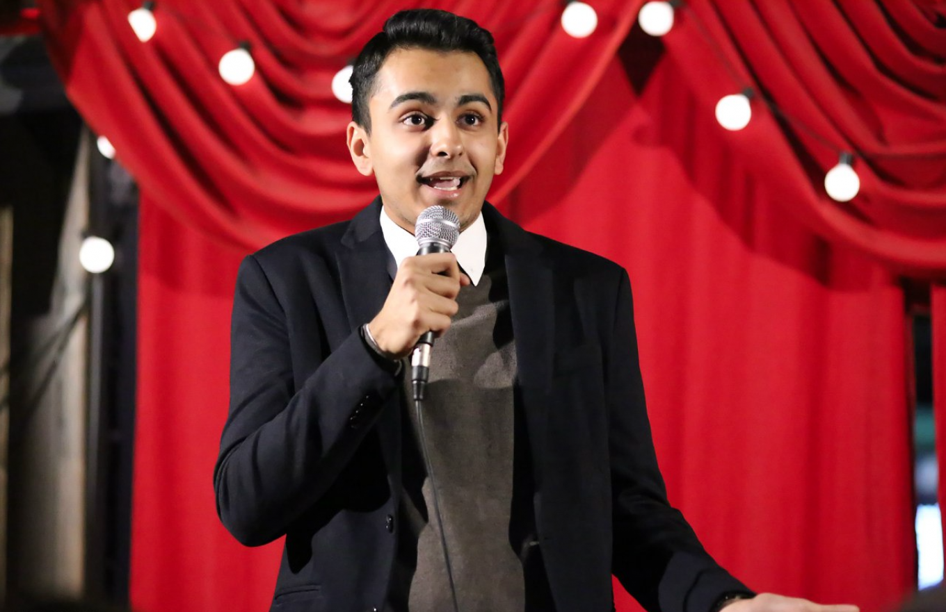 
					Arun Khurana says his main comedy influences are Dave Chappelle, Chris Rock and Eddie Murphy, whom he admires for their 'level of energy.'					 					SERGEI LYUTKO				