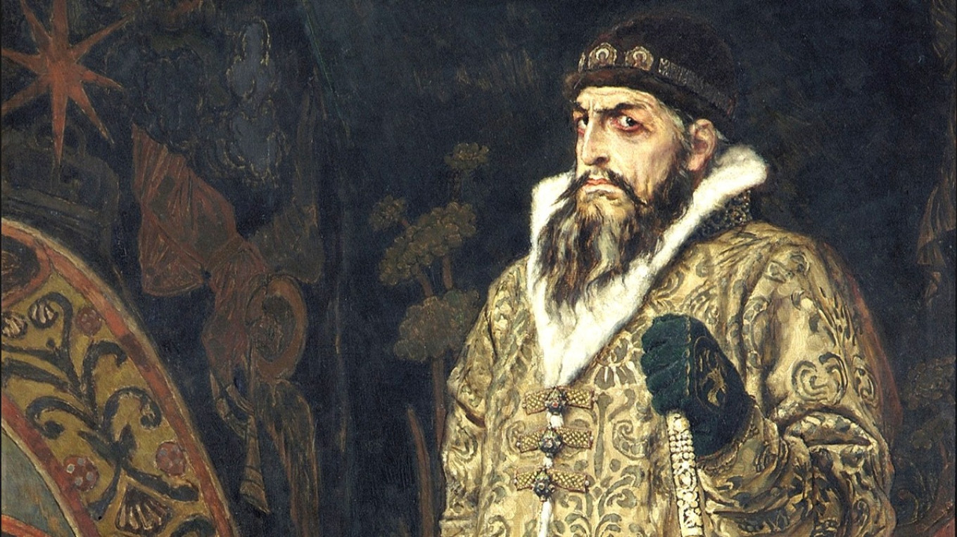Tsar Ivan Vasilyevich Grozny (fragment, 1897) by Viktor Vasnetsov. Wikimedia Commons