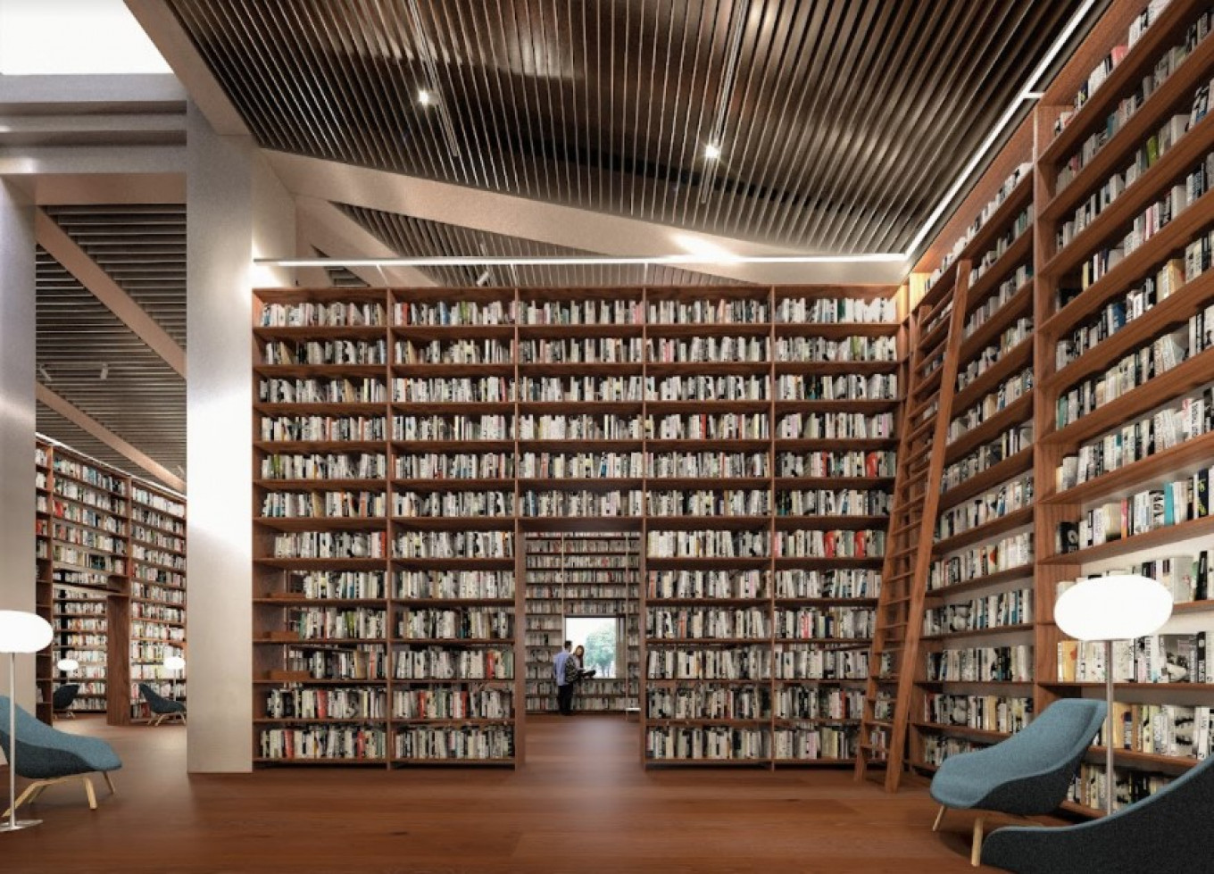 
					Rendering of proposed library					 					Courtesy of Garage Museum of Contemporary Art				