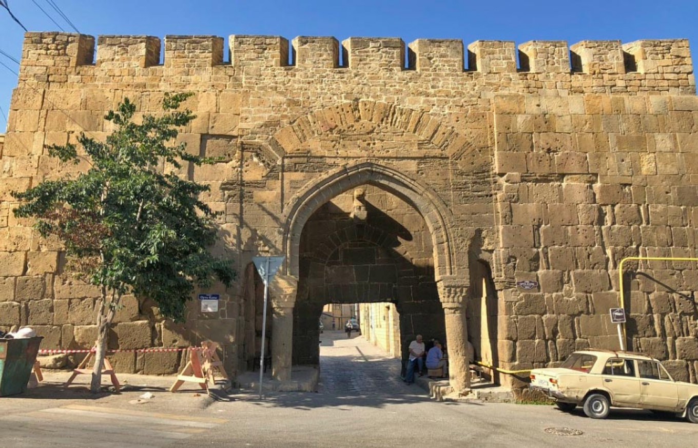 
					Derbent's ancient Persian city walls.					 					Felix Light / MT				