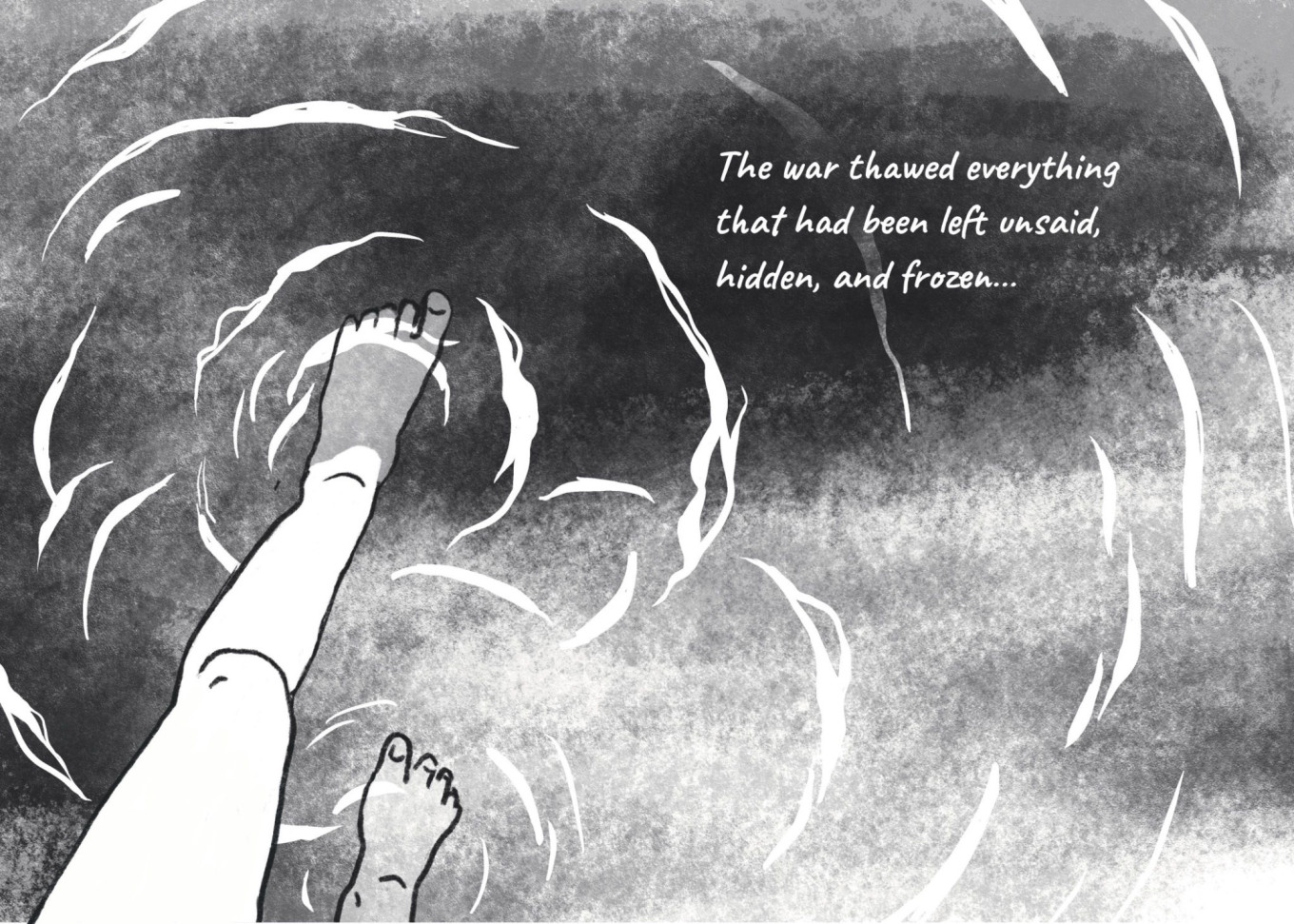 
					An excerpt from Jigjitova's upcoming graphic novel "Deep Freeze"					 					Courtesy of Seseg Jigjitova				