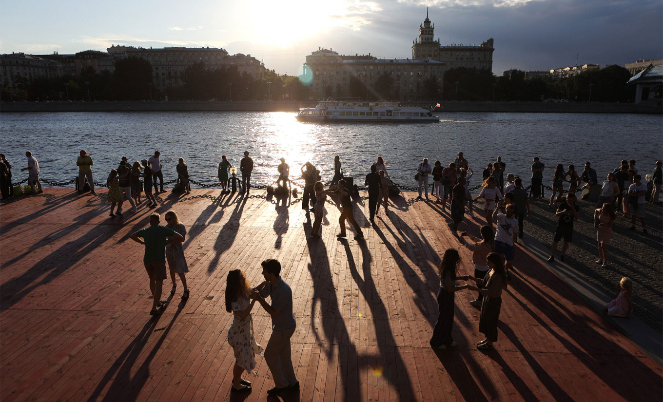 
					A dance floor in Gorky Park in Moscow.					 					Andrei Nikerichev / Moskva News Agency				
