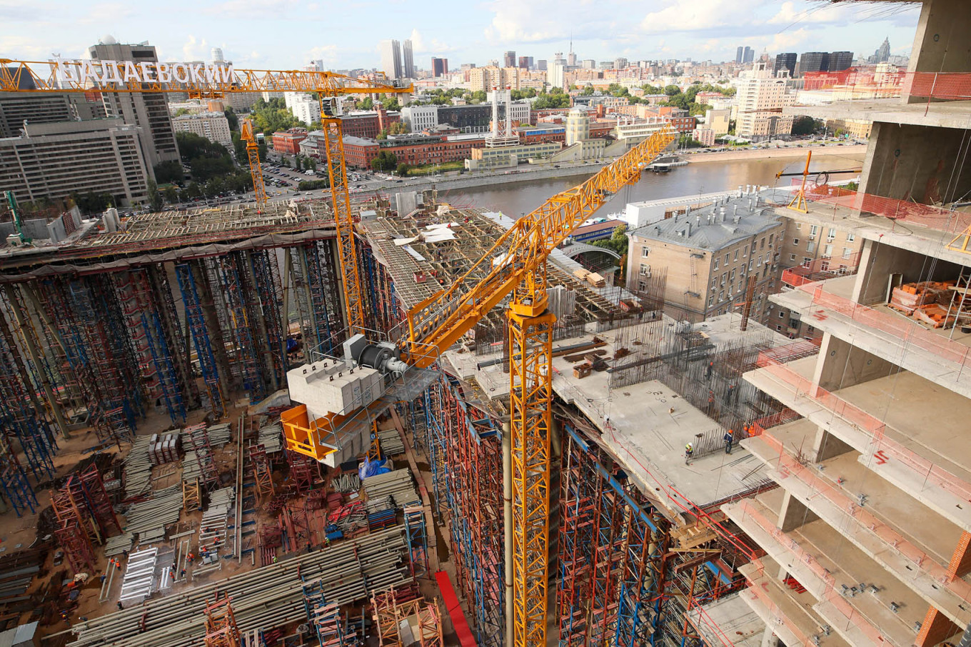 
					A construction site in Moscow.					 					Vasily Kuzmichenok / Moskva News Agency				