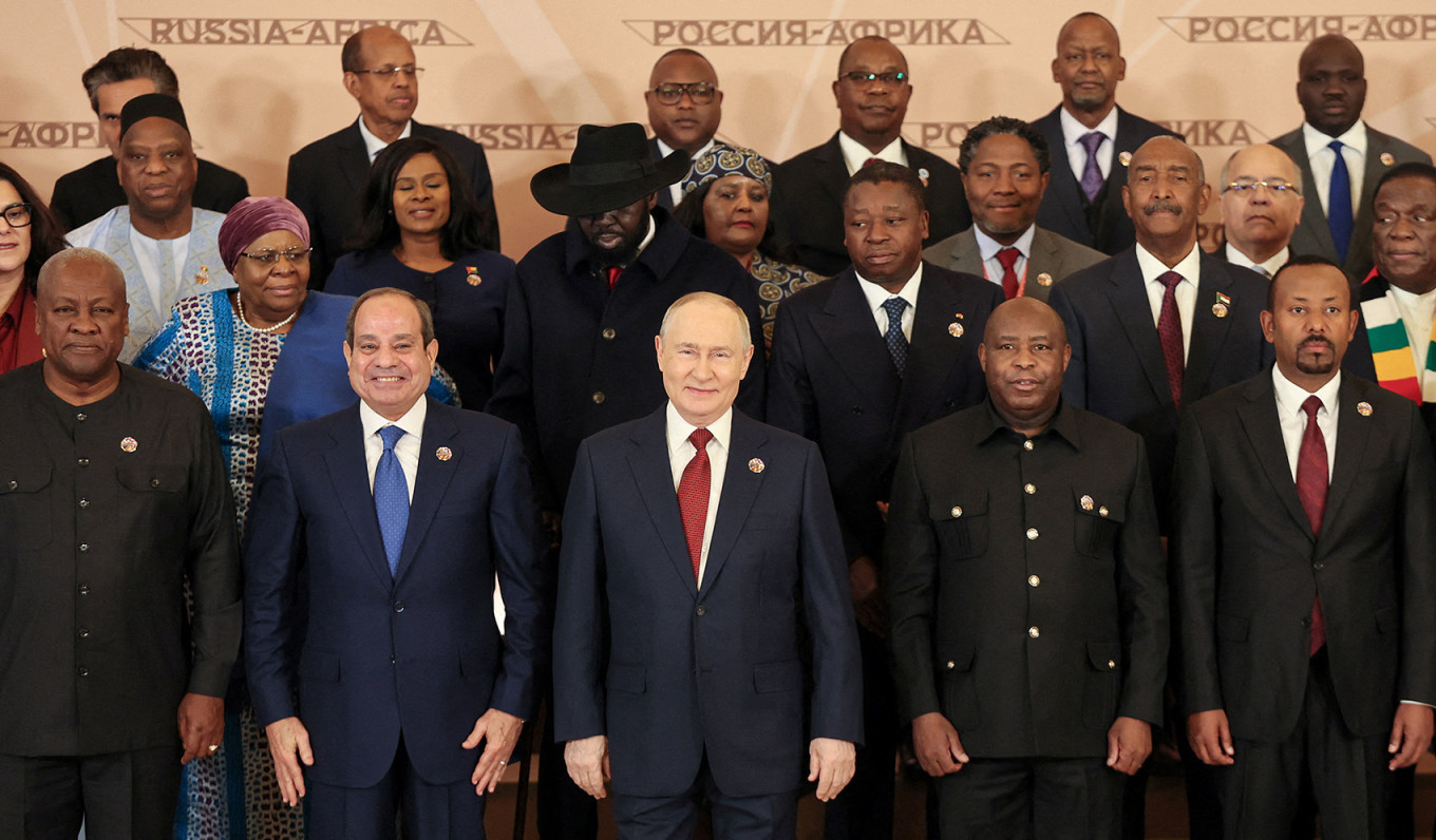
					Leaders attend a photo opportunity during the third Russia-Africa Summit.					 					REUTERS / Anastasia Barashkova				