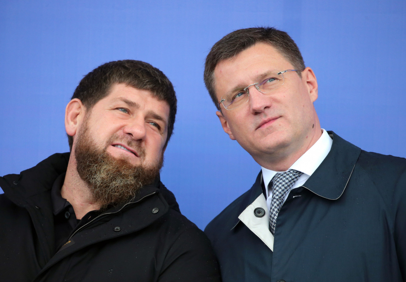 
					Alexander Novak (right), has been appointed a deputy prime minister in the reshuffle. Pictured earlier November with Chechen leader Ramzan Kadyrov (left) at the opening of a digital electricity substation. 					 					Yelena Afonina/TASS				