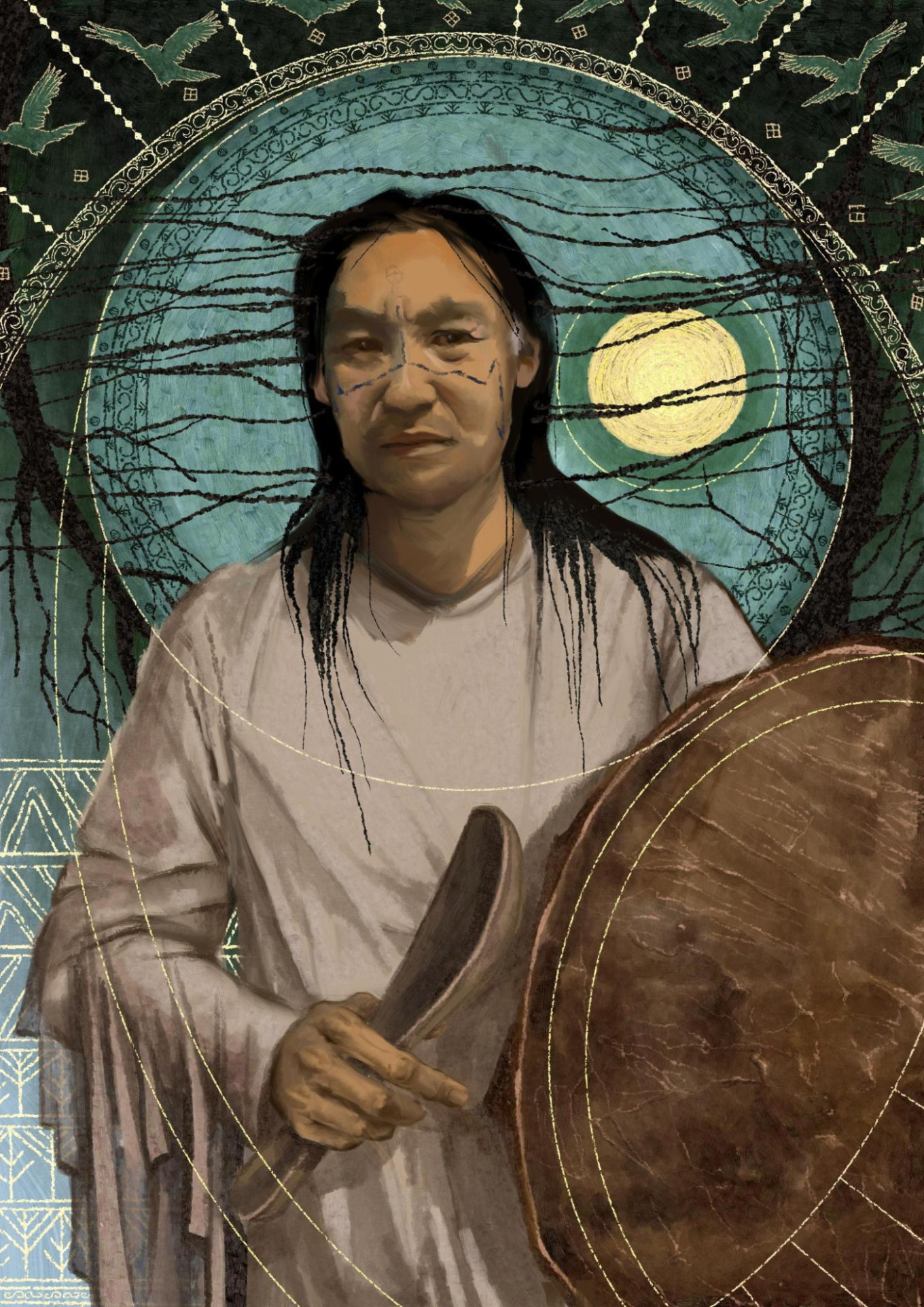 
					Sargylana Cherepanova's "Oyuun" ("shaman" in the Sakha language)					 					Courtesy of the artist				