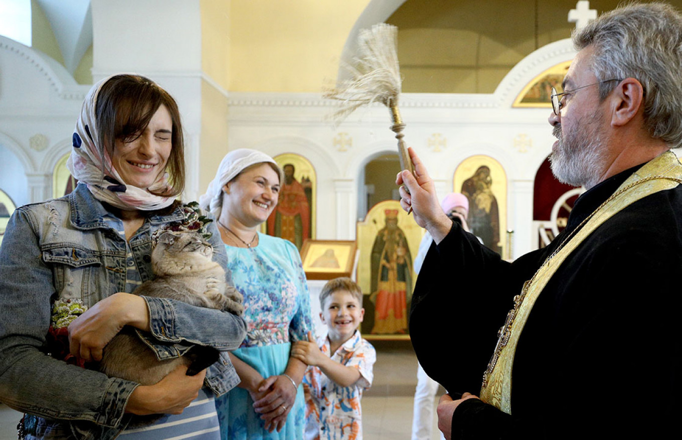 Russian Church Blesses Cats, in Photos