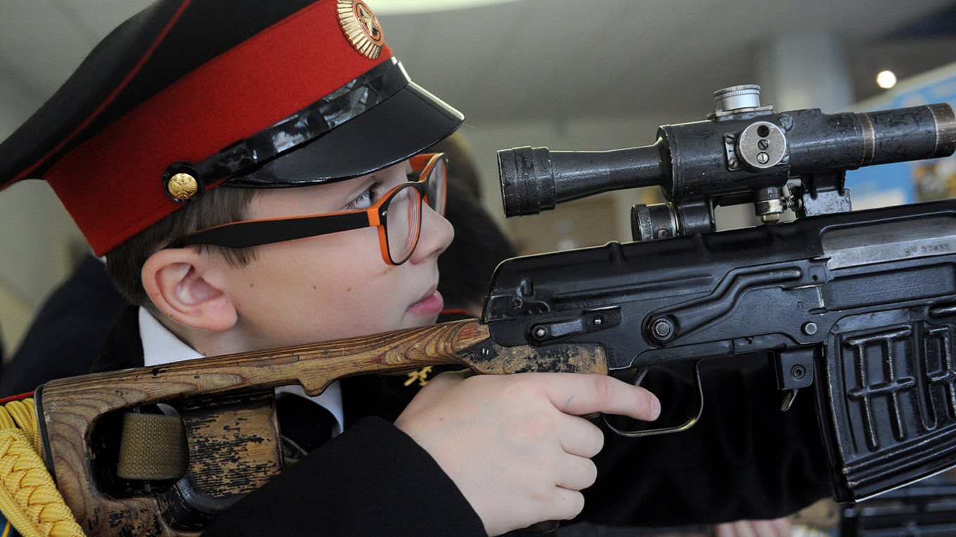 
					A Moscow meeting of the Yunarmiya (Youth Army) youth movement.					 					Andrei Lyubimov / Moskva News Agency				