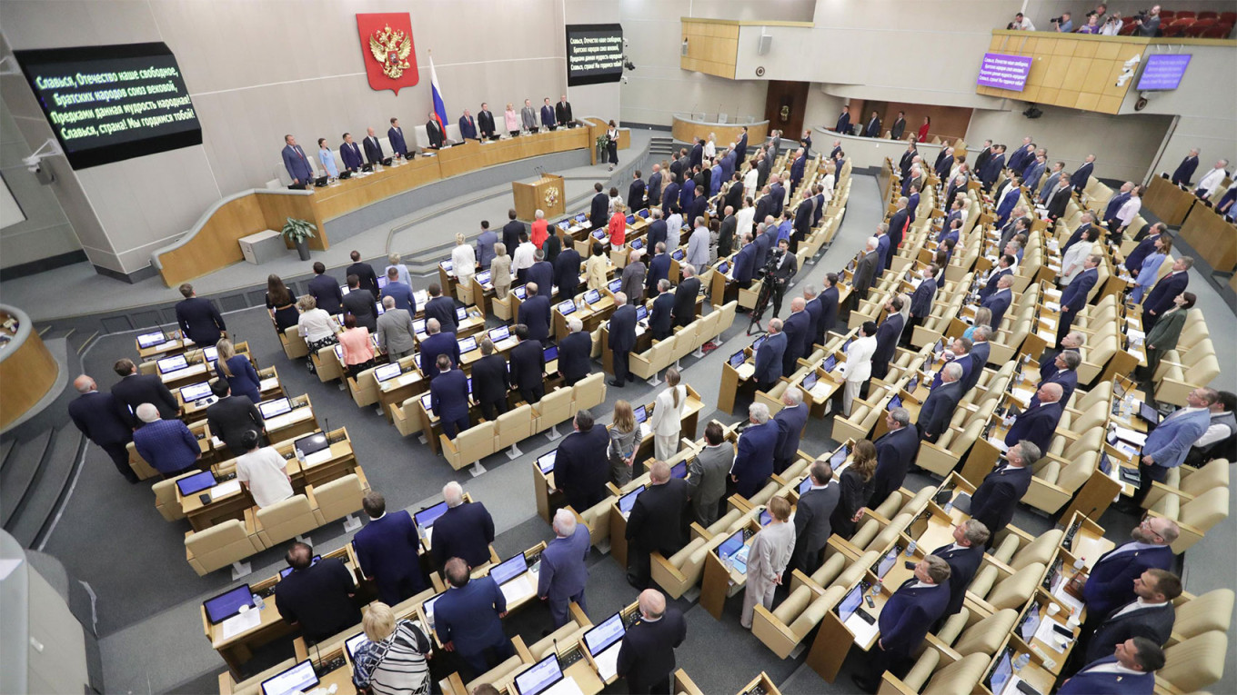 
					A session of the Russian State Duma.					 					duma.gov.ru				